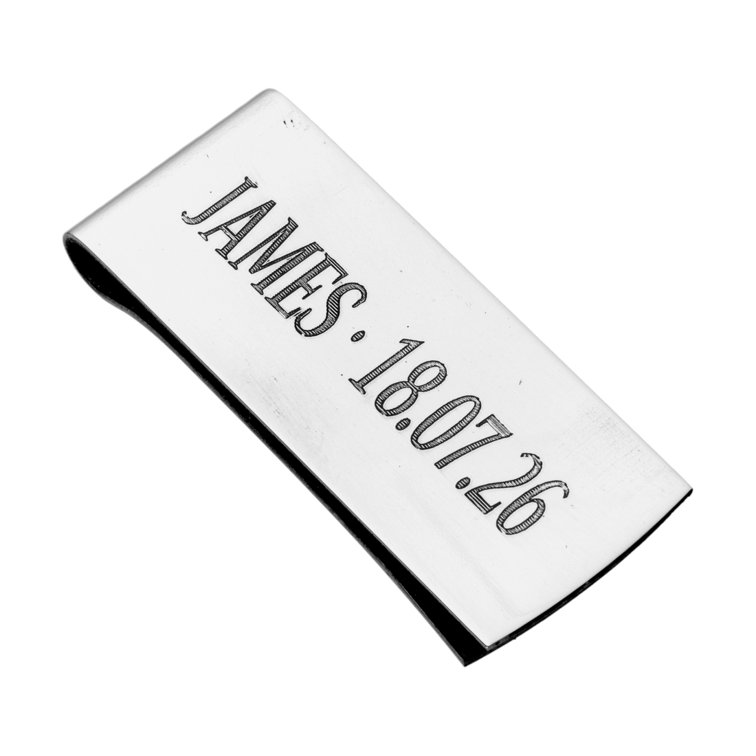 Personalised sterling silver gift by Cators with elegant engraved initials.