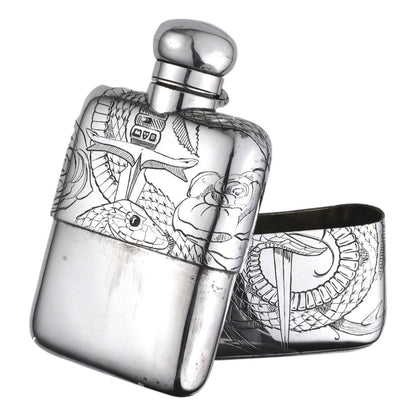 Asclepius Hip Flask