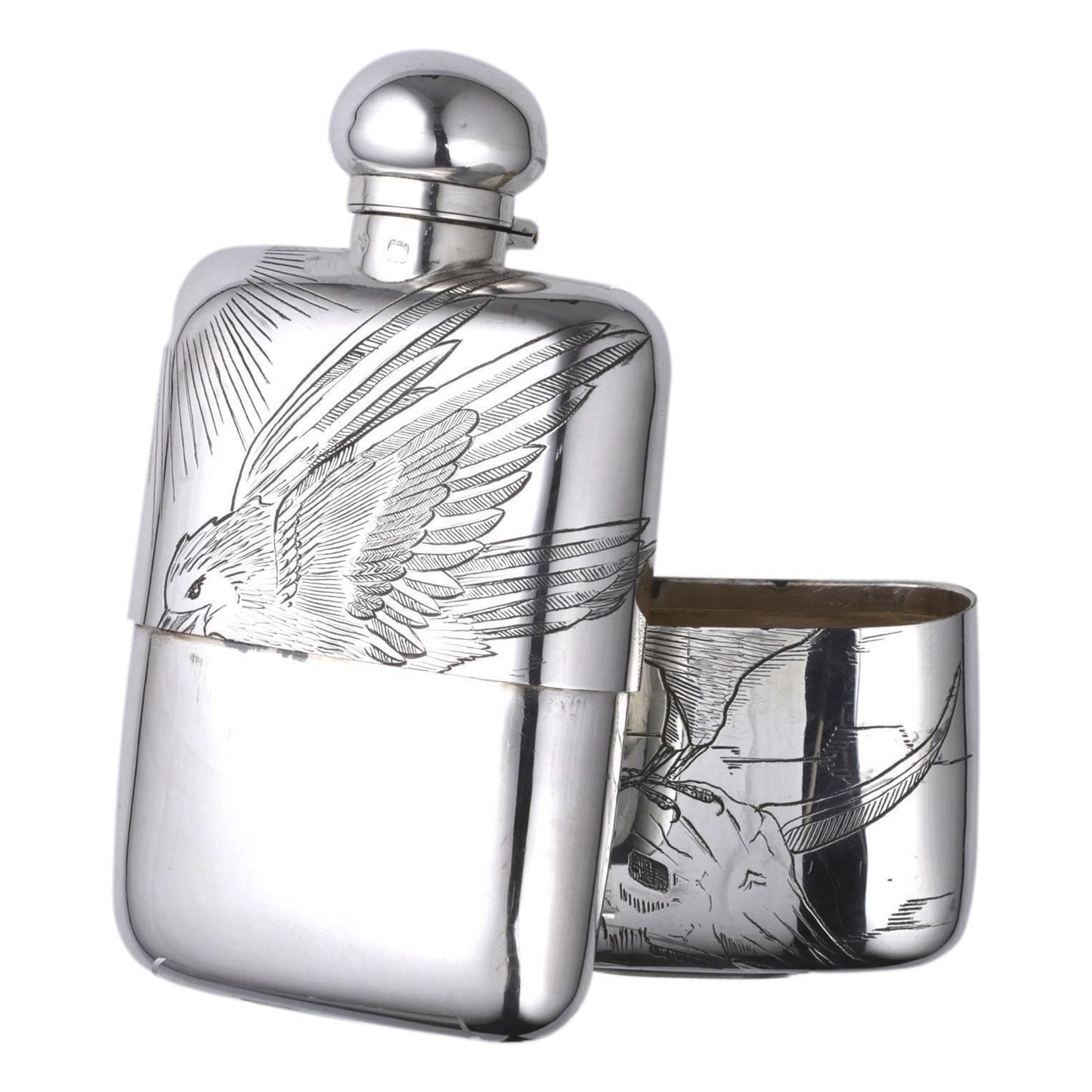 Silver Sonoran Hip Flask