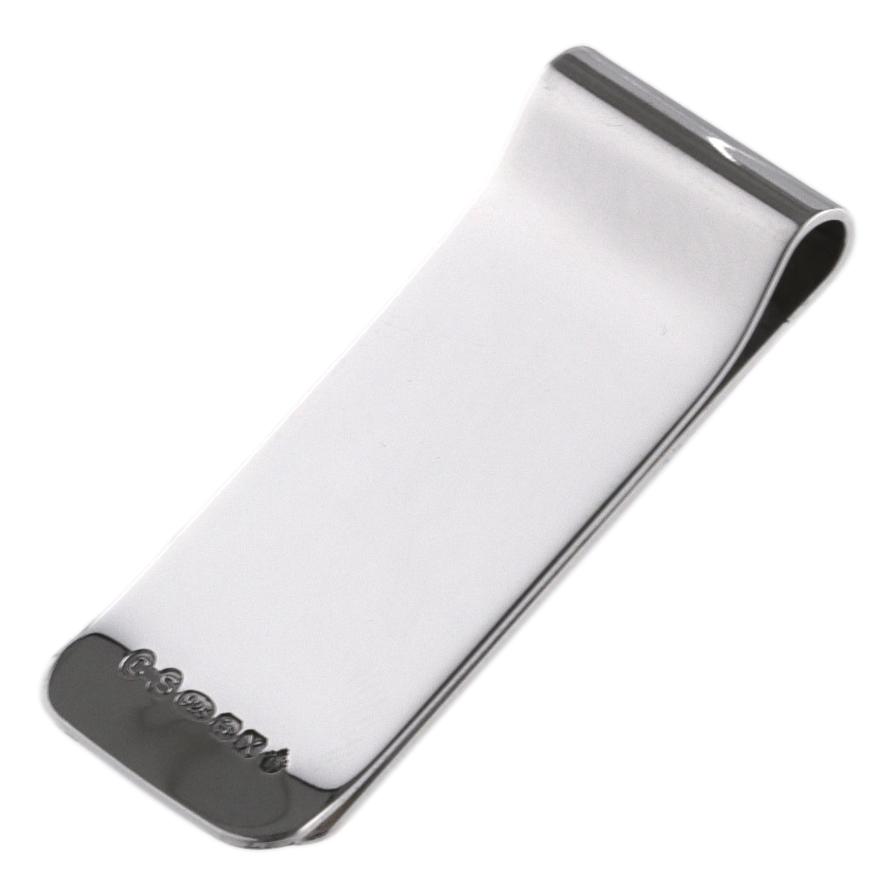 Silver Hallmarked Plain Money Clip