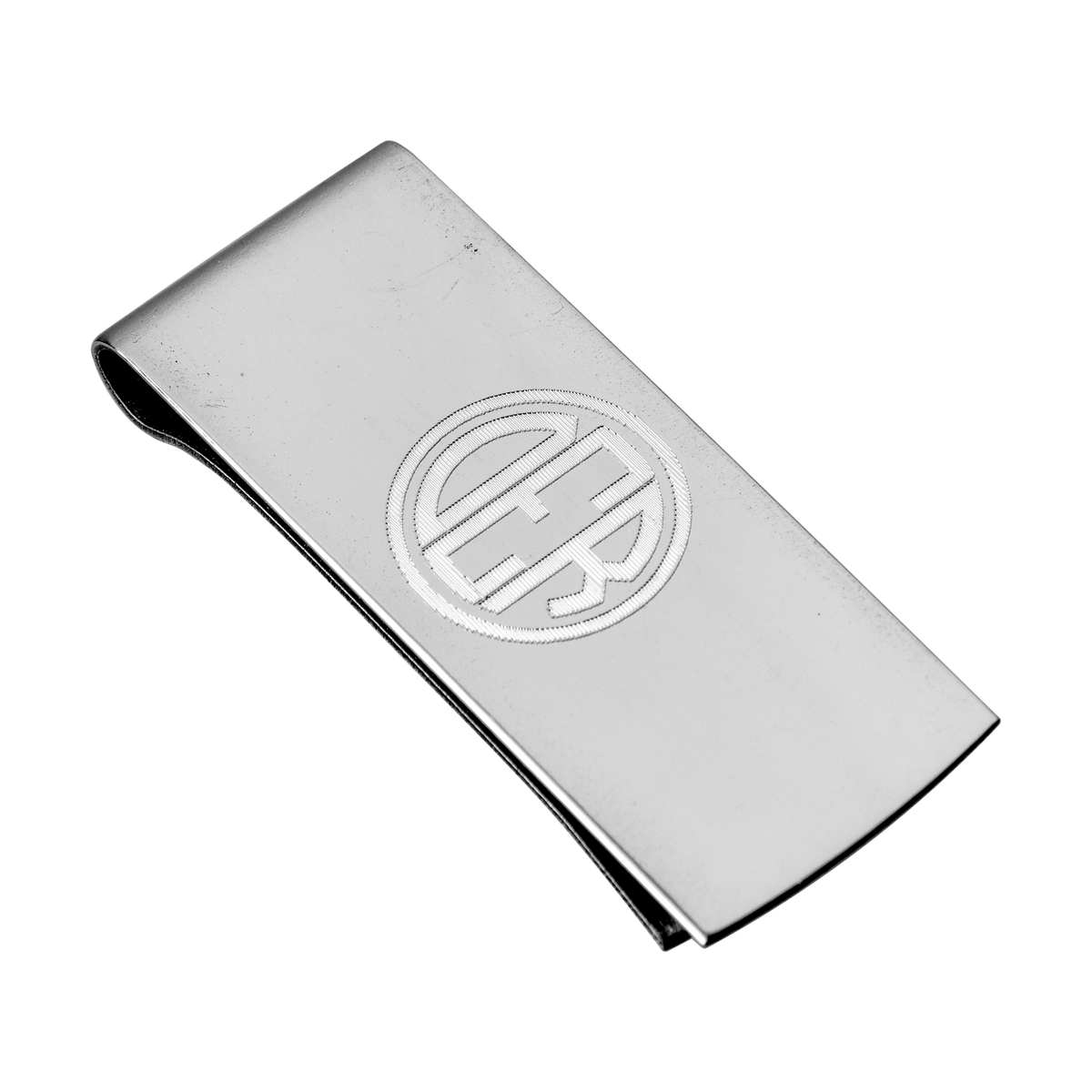 Hallmarked Engraved Monogram Money Clip