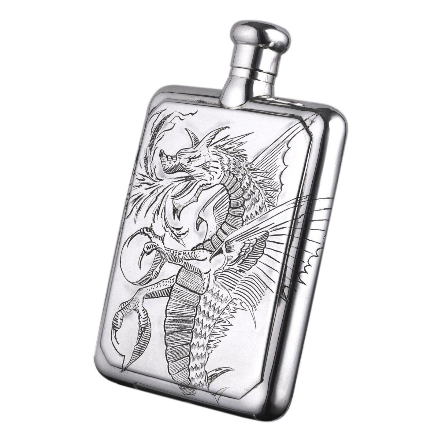 Silver Smok Hip Flask