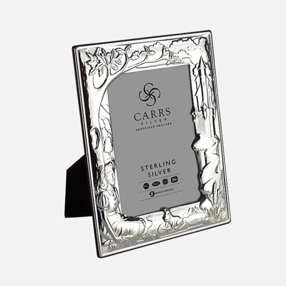 Childrens Wonderland Design Sterling Silver Frame - 5x3 Inch