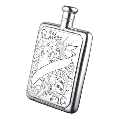 Queen of Hearts Hip Flask