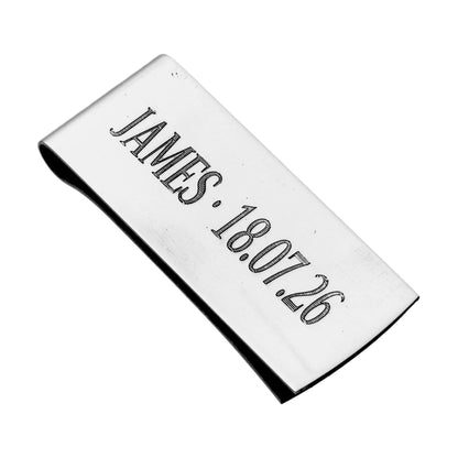 Hallmarked Personalised Money Clip