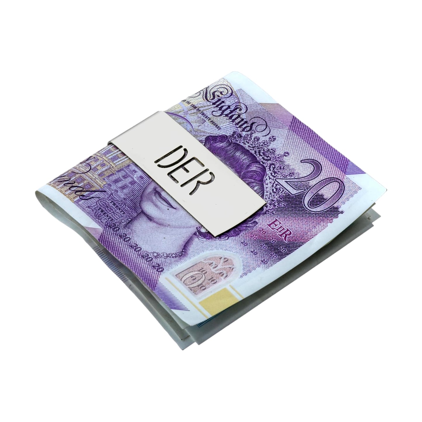Hallmarked Pierced Money Clip